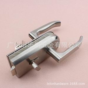 不鏽鋼雙開玻璃推拉門鎖