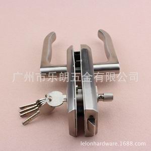 不鏽鋼雙開玻璃推拉門鎖