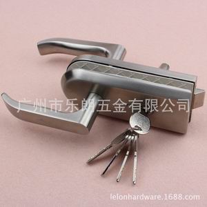 不鏽鋼雙開玻璃推拉門鎖