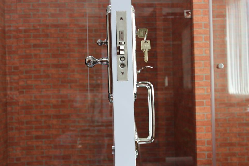 Factory Lever Door Lock Knob Handle Set Satin Nickel for Entry